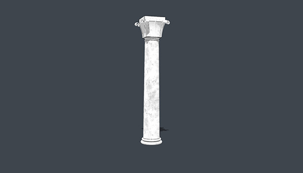 欧式石膏罗马柱组合 柱子 立柱SU模型ID2688234353