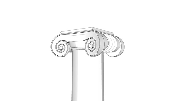 欧式石膏罗马柱组合 柱子 立柱SU模型ID2688234358