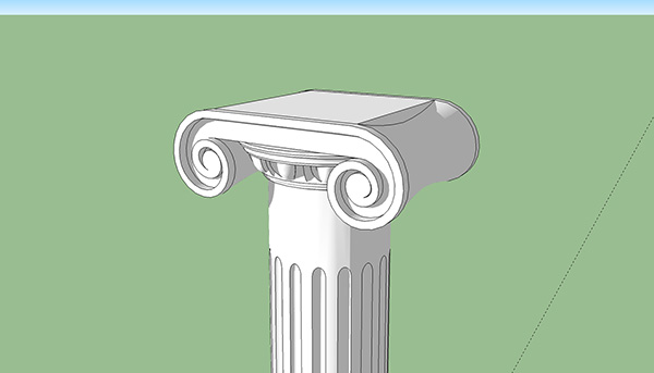 欧式石膏罗马柱组合 柱子 立柱SU模型ID2688234361