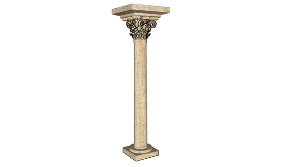欧式石膏罗马柱组合 柱子 立柱SU模型ID2688234367
