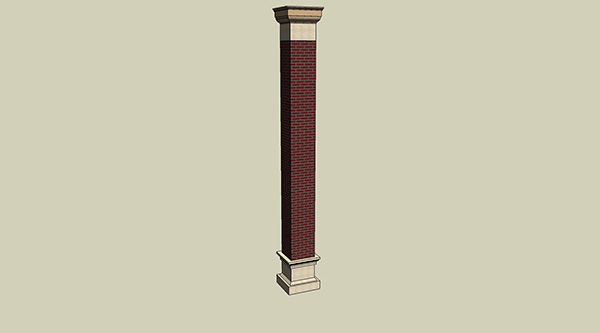 欧式石膏罗马柱组合 柱子 立柱SU模型ID2688234375