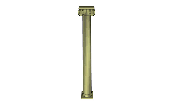 欧式石膏罗马柱组合 柱子 立柱SU模型ID2688234389