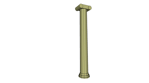 欧式石膏罗马柱组合 柱子 立柱SU模型ID2688234392