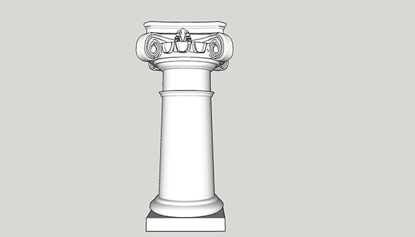 欧式石膏罗马柱组合 柱子 立柱SU模型ID2688234398