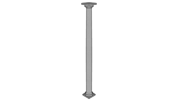 欧式石膏罗马柱组合 柱子 立柱SU模型ID2688234403