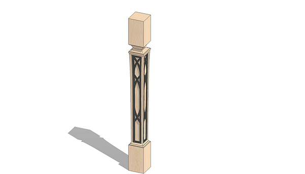 欧式石膏罗马柱组合 柱子 立柱SU模型ID2688234415