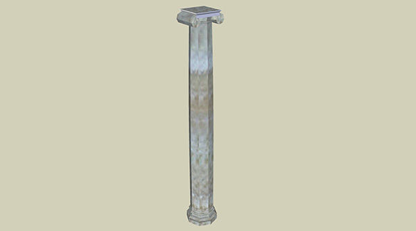 欧式石膏罗马柱组合 柱子 立柱SU模型ID2688234423