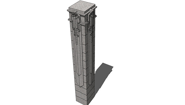欧式石膏罗马柱组合 柱子 立柱SU模型ID2688234427